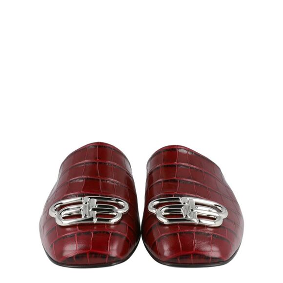 Balenciaga Croc Embossed Leather Cosy BB Mule - Picture 5 of 6
